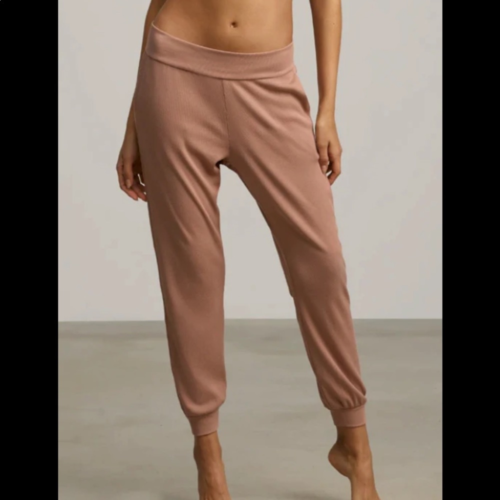 Commando Joggers Luxury Rib in Mushroom Size Large NWT